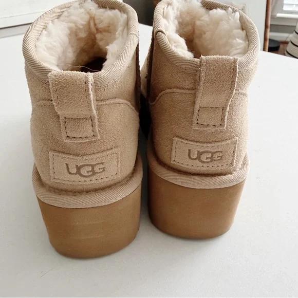 UGG CLASSIC ULTRA MINI PLATFORM Boots Booties Shoes New - Picture 5 of 7